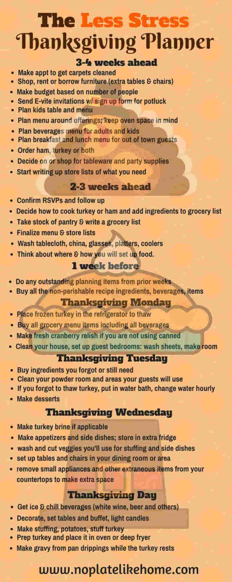 less stress thanksgiving planner